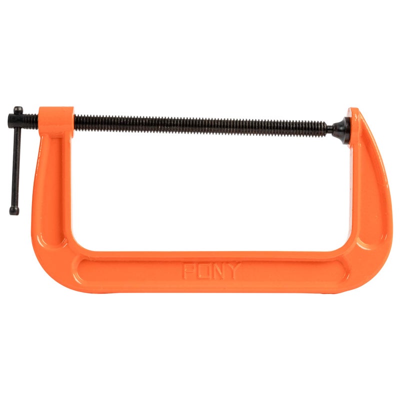 Pony Jorgensen 2680 8-Inch C-Clamp, Orange - Image 1